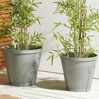Wyld and Coco Grey Fibre Clay Planter 45 x 41 cm All-Weather