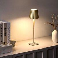 Wyld and Coco Wireless Table Lamp Gold USB-C Rechargeable Indoor/Outdoor