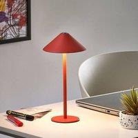 Wyld and Coco Wireless Table Lamp - Red Aluminium USB-C Rechargeable