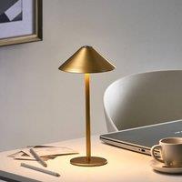 Wyld and Coco Rechargeable Table Lamp Gold USB-C