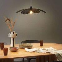 Wyld and Coco Pendant Lamp - Black Painted Iron Perforated Petal Shade