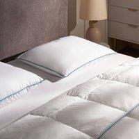 Wyld and Coco Duck Feather and Down Pillow 50 x 60 cm White Cotton Casing