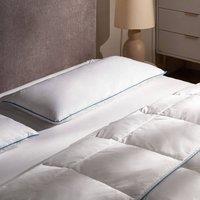Wyld and Coco Low Bed Pillow - White Duck Down 40 x 80 cm Premium Cotton Casing | Size: Cot