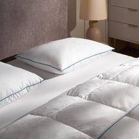 Wyld and Coco Duck Feather and Down Pillow Premium Cotton Casing Medium Support in White