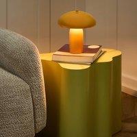 Wyld and Coco Mushroom Dome Table Lamp Yellow 22cm