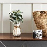 Wyld and Coco Lambs Ear Faux Plant 30 cm - Green Artificial Indoor Decor