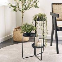 Wyld and Coco 3-Tier Black Iron Plant Stand 21 x 42 x 60 cm