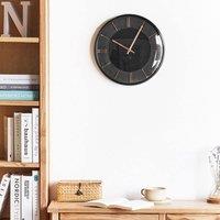 Wyld and Coco Design Wall Clock Without Numbers Black 34cm