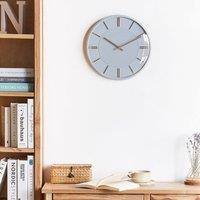 Wyld and Coco Grey Design Wall Clock 34 cm Diameter Unnumbered Dial