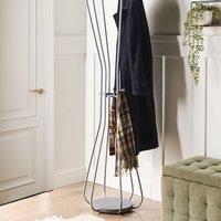 Wyld and Coco Hourglass Silver Coat Stand 165cm - Freestanding Industrial