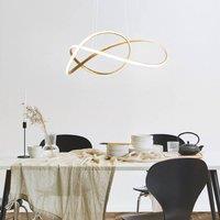 Wyld and Coco Gold Aluminium Knot-Shaped Integrated LED Pendant Lamp