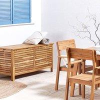 Wyld and Coco Acacia Garden Storage Box 130 x 64 cm Oil-Finish Brown