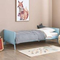 Wyld and Coco Blue Pine Single Bed Frame 90 x 200 cm Slatted