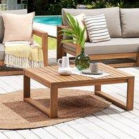 Wyld and Coco Acacia Garden Coffee Table 90 x 75 cm Light Brown