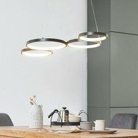 Wyld and Coco Pendant Lamp - Black Aluminium Five-Ring Integrated LED