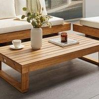 Wyld and Coco Garden Co Acacia Wood Coffee Table 110 x 60 cm in Brown