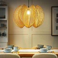 Wyld and Coco Boho Paper Rope Pendant Lamp in Natural