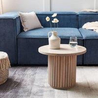 Wyld and Coco Mango Wood Coffee Table 50cm Light Brown Natural Finish