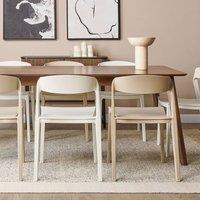 Wyld and Coco Set of 2 White Stackable Armless Polypropylene Conference Chairs