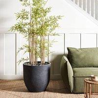 Wyld and Coco Dark Grey Fibre-Clay Plant Pot 55 x 55 x 53 cm Weather-Resistant
