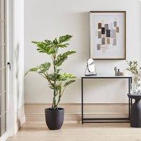 Wyld and Coco 135 cm Artificial Monstera in Green with Black Cement Pot