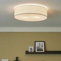 Wyld and Coco 60cm Flush-Mount Ceiling Lamp - White Handwoven Paper Rope Shade