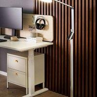 Wyld and Coco Silver 170cm Dimmable LED Floor Lamp with LCD Display