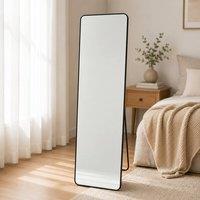Gr8 Home 150x40cm Black Full Length Freestanding Mirror | Size: 150x40 cm