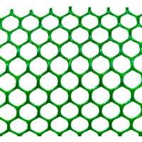 Ark Mat Green Plastic Garden Mesh Net Roll - Heavy Duty 460gsm - 1m x 25m | Size: 1 Pack