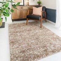 Kukoon Natural Beige Mottled Shaggy Rug | Size: 160 cm x 230 cm