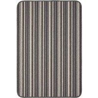 THE RUGS Washable All-Purpose Nonslip Mats Stripe Design 112 in Grey | Size: 67 cm x 240 cm