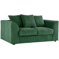 Bliss Furniture 2 Seater Scatter Back Sofa with Soft Jumbo Cord Fabric in Green Colour | Size: 2 Pack