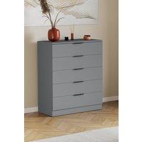 Home Discount Vida Designs Trega 5 Drawer Chest of Drawers Space Saving Bedroom in Grey