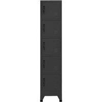 Berkfield Home Locker Cabinet Anthracite 38x40x180 cm Steel in Charcoal | Size: 38 x 40 x 180 cm