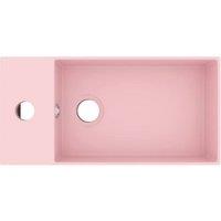 Berkfield Home Full Bathroom Sink with Overflow Ceramic Matt Pink