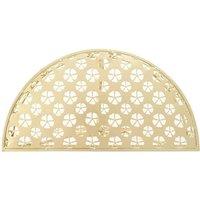 Berkfield Home Side Table Vintage Style Half Round Metal 72x36x74 cm Gold | Size: 72 x 36 x 74 cm
