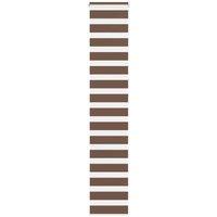 Berkfield Home Zebra Blind Brown 45x230 cm Fabric Width 40.9 cm Polyester