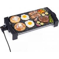 Costway 2-in-1 Grill& Griddle Combo 2150W Electric Griddle w/2 Nonstick Zones in Black