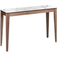 Angel Cerda Porcelain marble & walnut rectangular console table in Brown