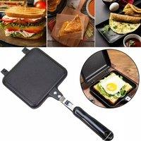 Havendro Non-Stick Sandwich Toastie Maker Toaster Camping Cooking in Black