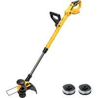 VOGREX 30cm Cordless String Trimmer Weedeater Grass Cutter Compatible in Yellow | Size: 9.5kg