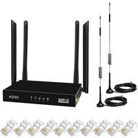 VOGREX 4G/5G LTE CPE Wireless Router Unlocked WIFI6 Outdoor in Black