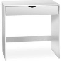 Nordara White Wooden Dressing Table 1 Drawer Makeup Vanity Desk | Size: 100 cm x 60 cm