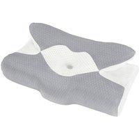 Nordara Orthopedic Memory Foam Neck Pillow Cervical Support for Neck Comfort in Grey