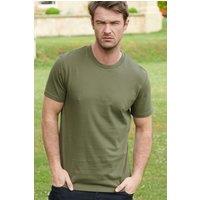 British Boxers Men's "Khaki" 100% Cotton T-Shirt in Khaki | Size: 2XL
