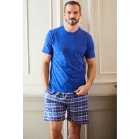 British Boxers Men's "Azure Blue" Cotton T-Shirt in Blue | Size: Small