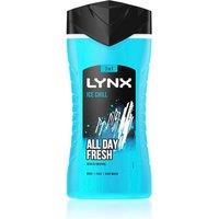 Lynx Men's Ice Chill Shower Gel 12Hr Refreshing Fragrance 225ml in Blue