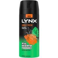 Lynx Men's Body Spray Jungle Fresh 48H High Definition Fragrance Deodorant, 150ml in Black