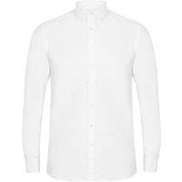 Henbury Men's Modern Long Sleeved Oxford Shirt in White | Size: XS