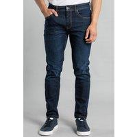 Tokyo Laundry Men's Slim Fit Cotton Blend Jeans in Dark Blue | Size: 32R